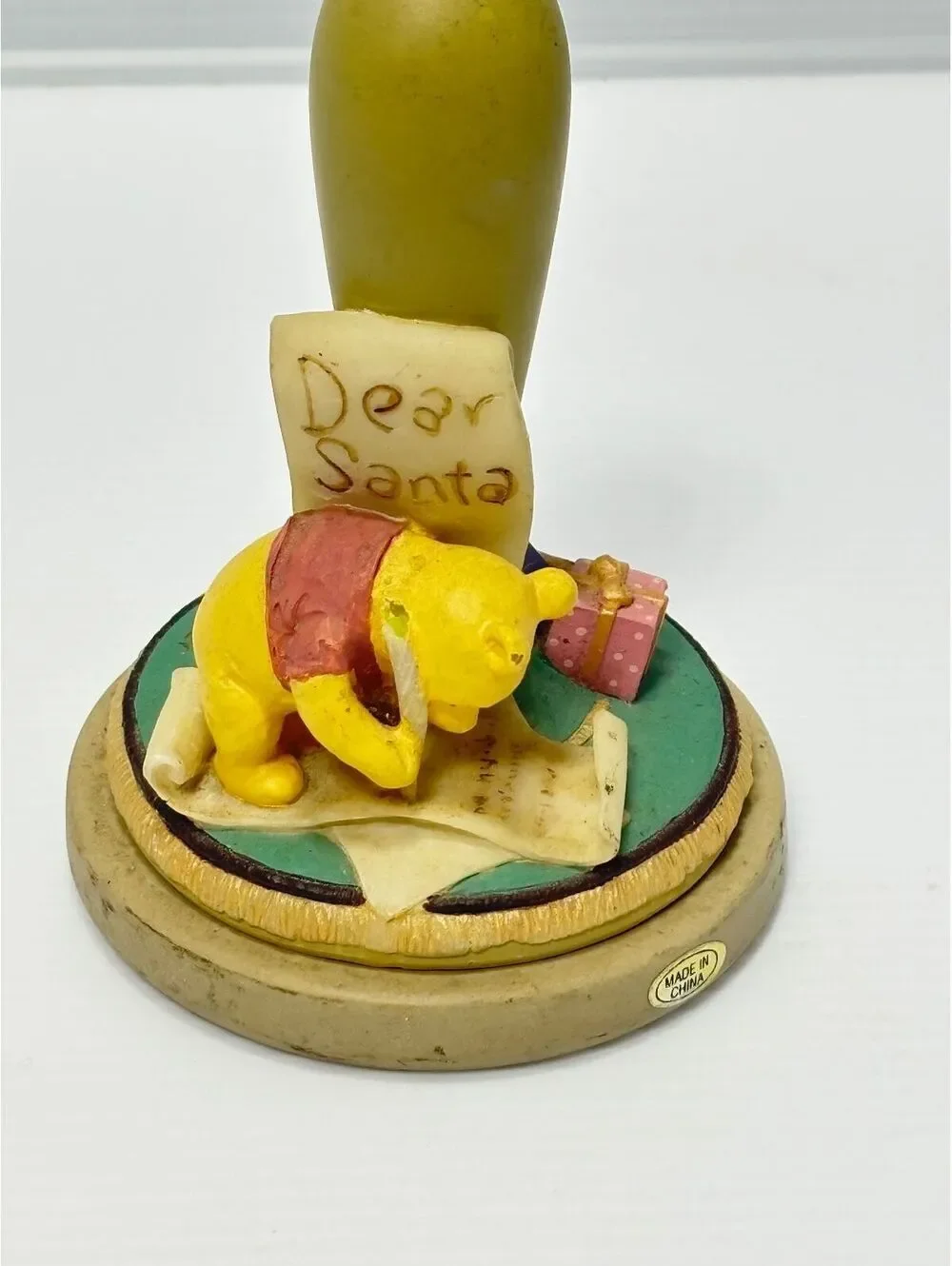 Vintage 1996 Brown Bag Cookie Art Winnie The Pooh Dear Santa Cookie Stamp Disney